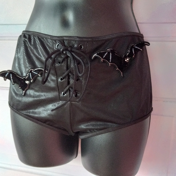 Dolls kill vampire bat soarkly hot pants! Festival rave costume wear! Like new! - Picture 2 of 5